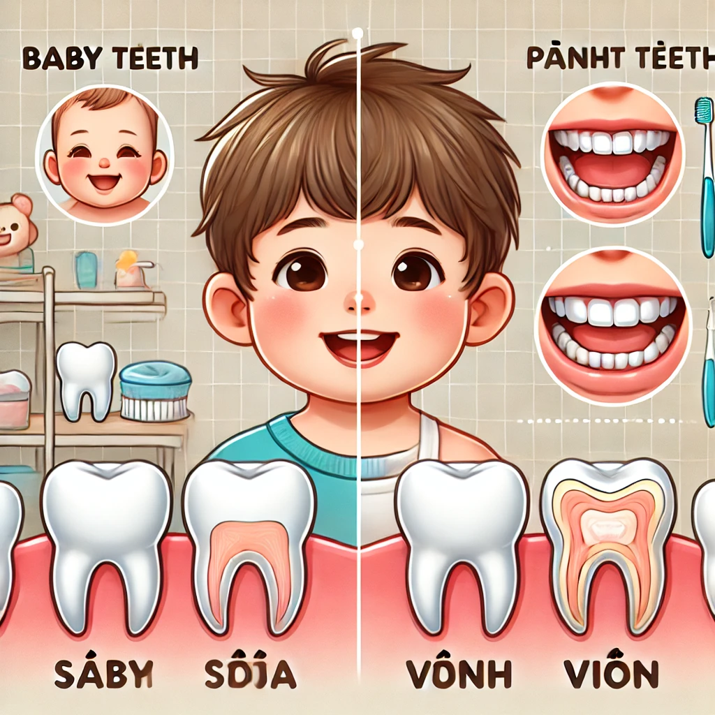 Phân biệt răng sữa và răng vĩnh viễn – Mẹ cần lưu ý gì để chăm con đúng cách?